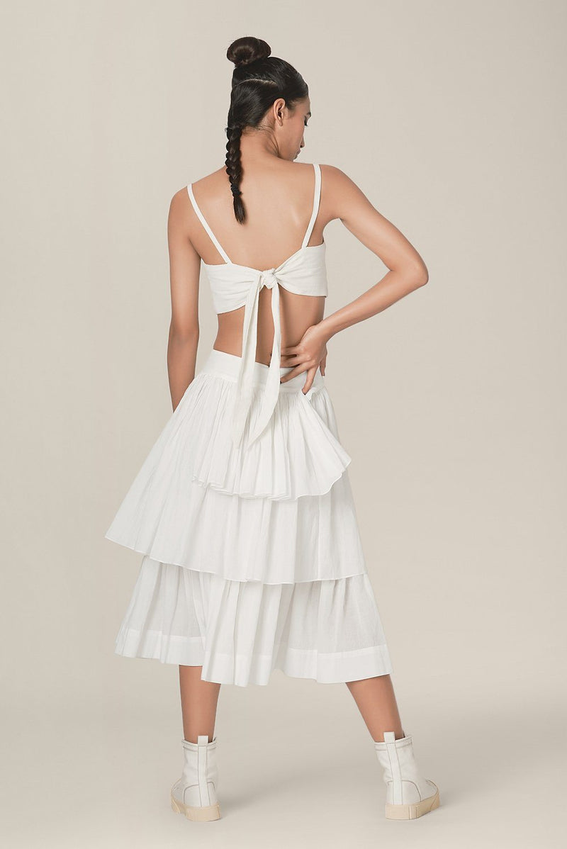 Salome Skirt Skirts by Chola in white color for women in Singapore