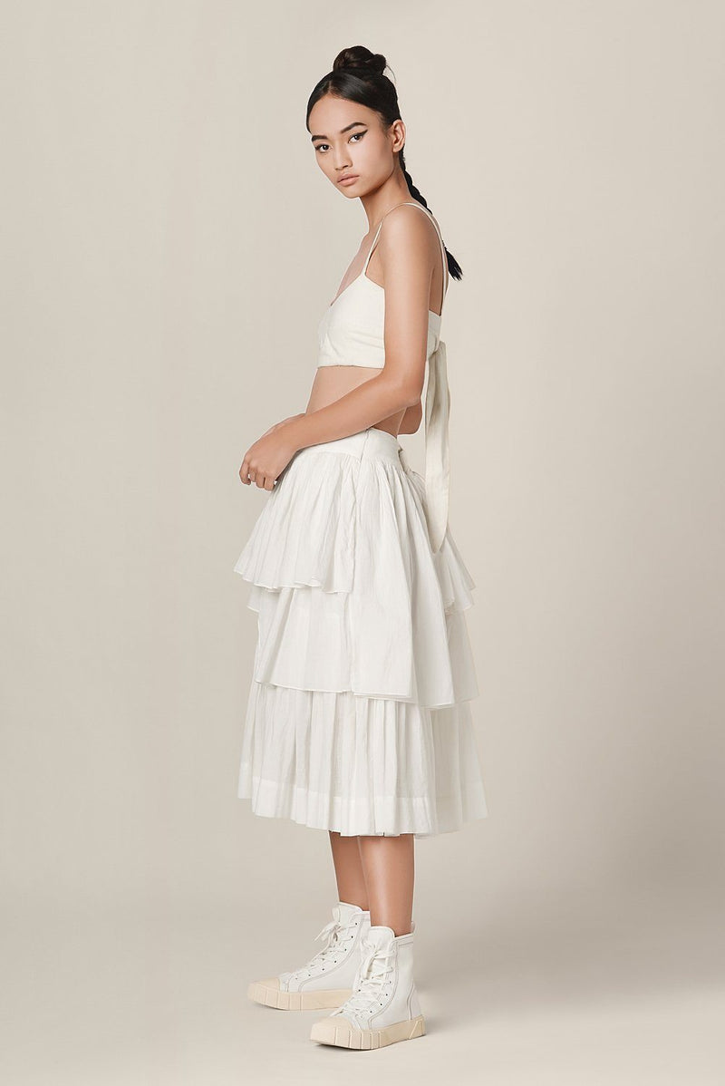 Salome Skirt Skirts by Chola in white color for women in Singapore