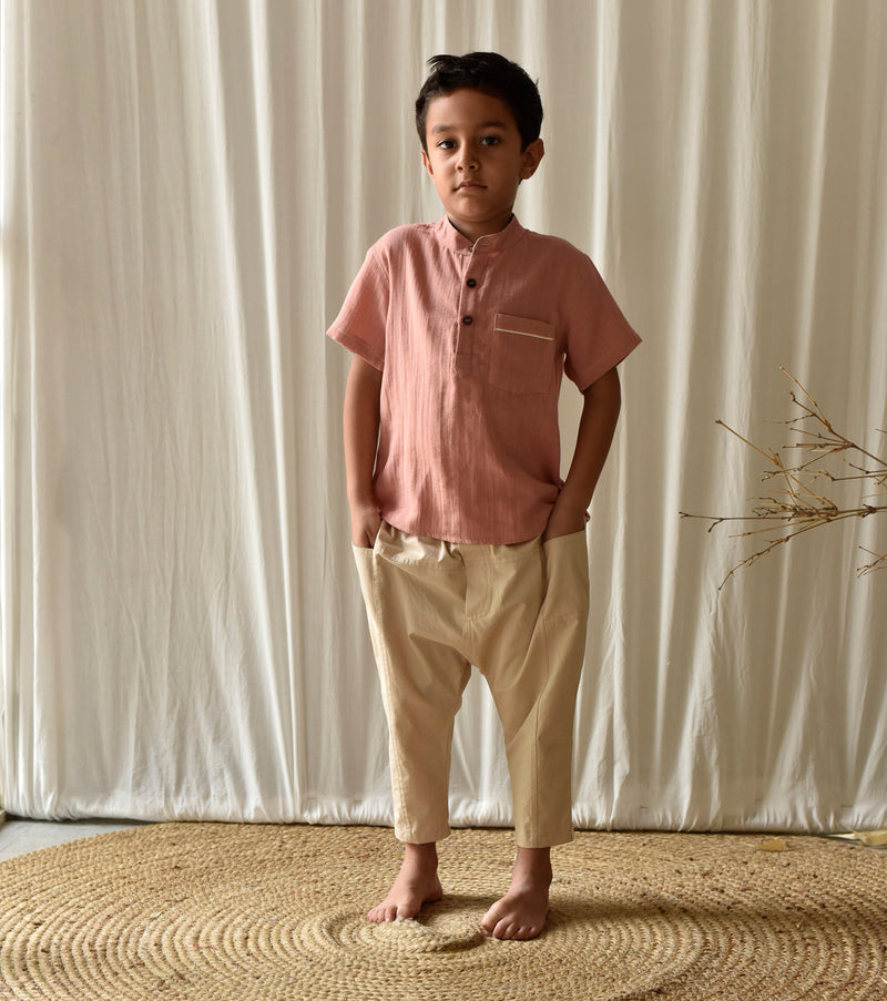 Sand Trousers Bottoms by Khara Kapas Kids for kids in Singapore