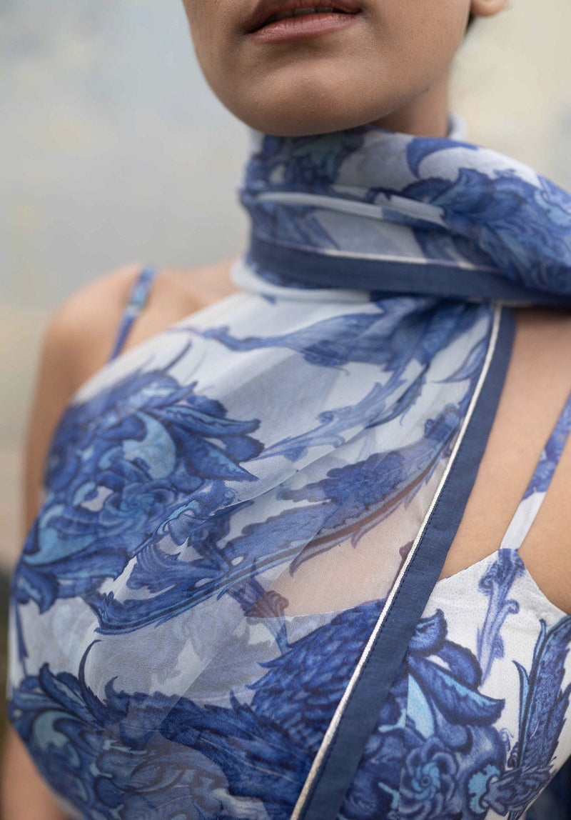 SANTORINI SAREE Sarees by Yam for women in Singapore