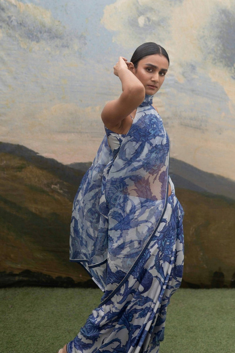 SANTORINI SAREE Sarees by Yam for women in Singapore