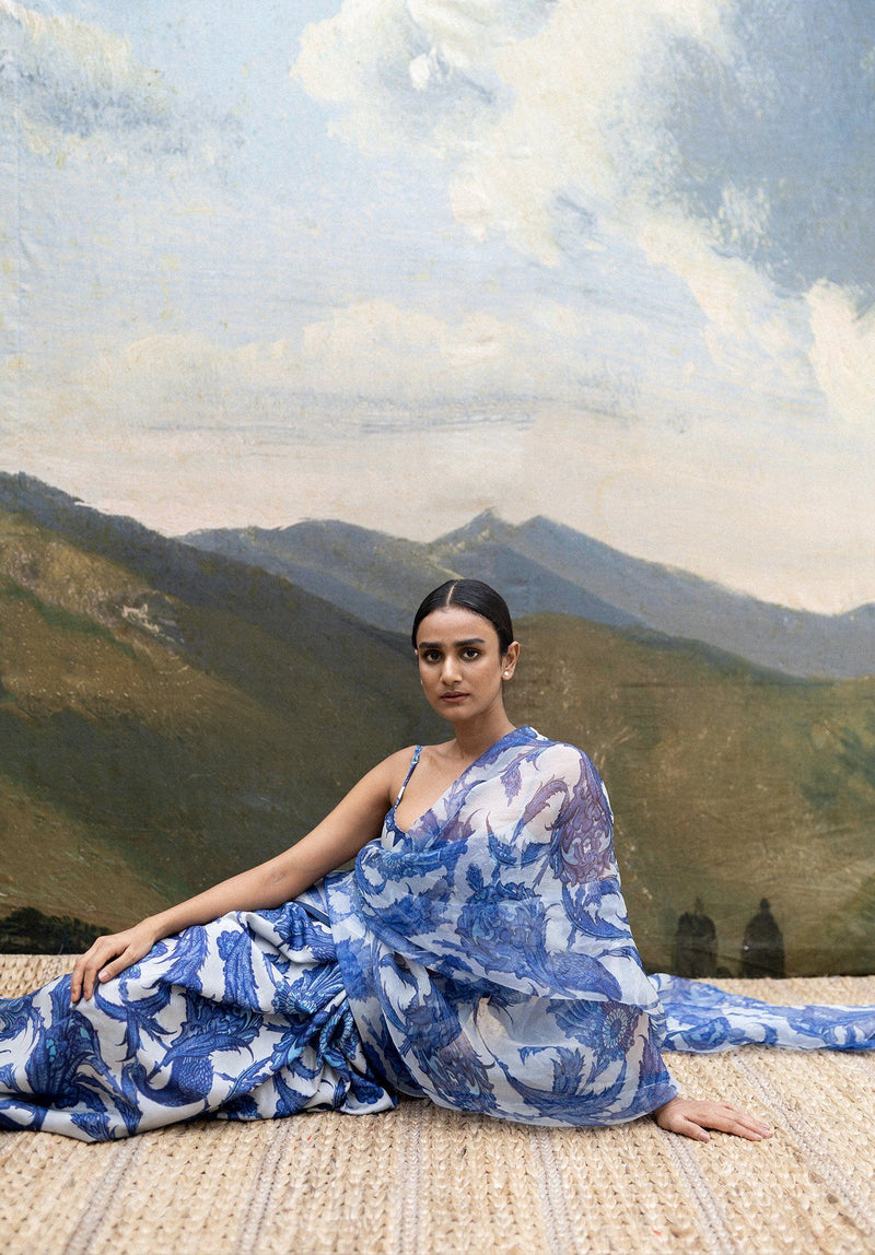 SANTORINI SAREE Sarees by Yam for women in Singapore