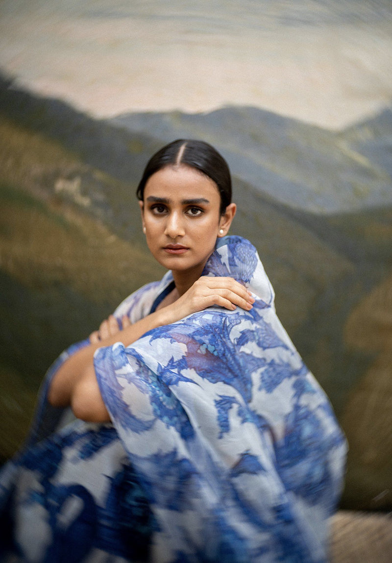 SANTORINI SAREE Sarees by Yam for women in Singapore