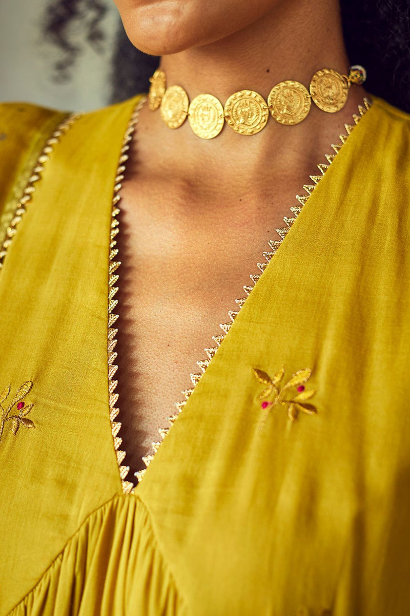 Sarson Poshak (Set of 3) Kurta Sets by Khara Kapas for women in Singapore