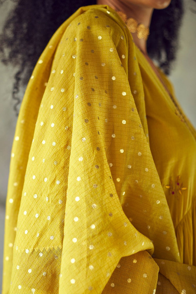 Sarson Poshak (Set of 3) Kurta Sets by Khara Kapas for women in Singapore