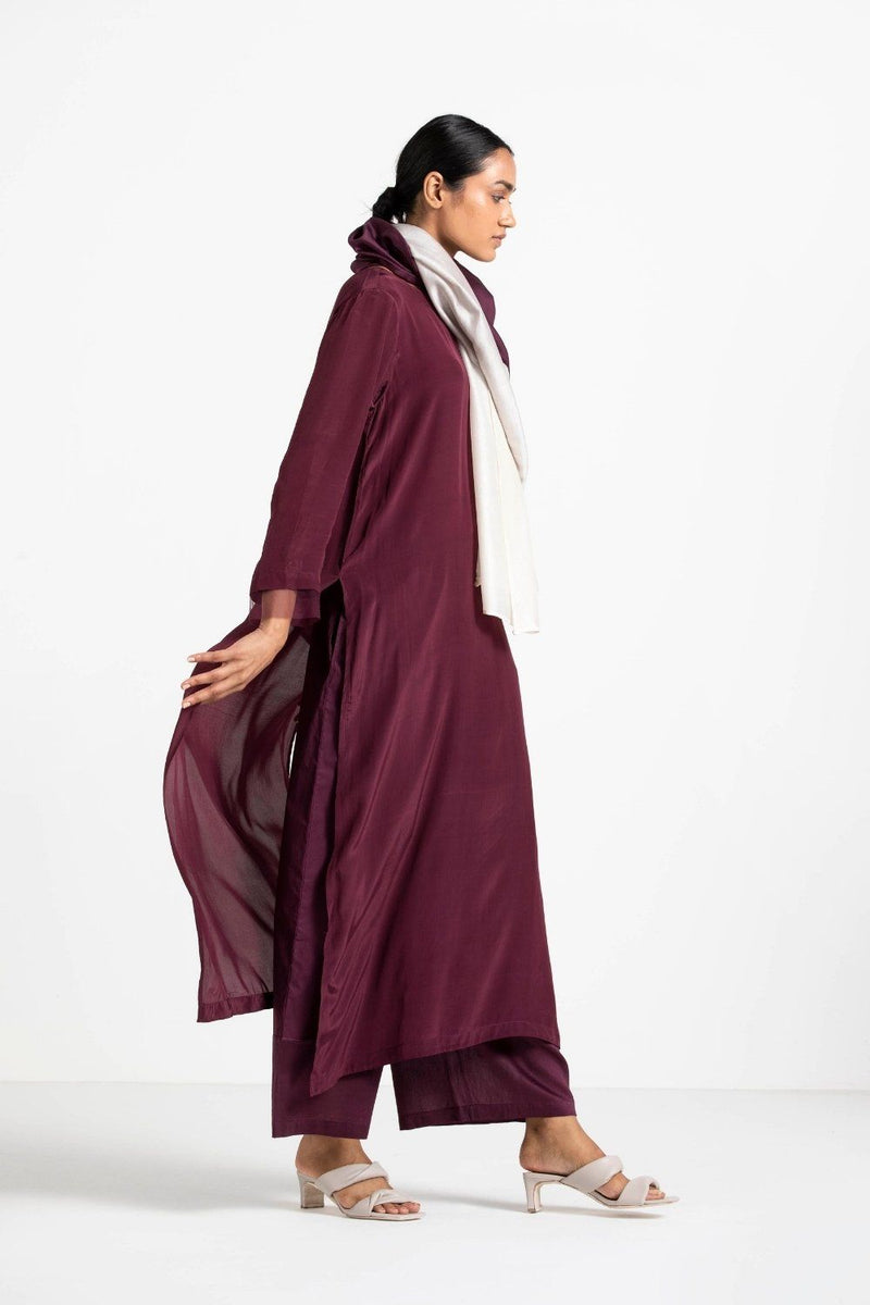 Scarf Wine linen Scarves & Stoles by THREE for women in Singapore