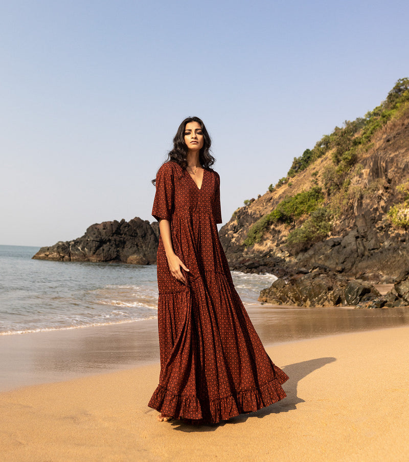 Set me on fire Dress by Khara Kapas for women in Singapore