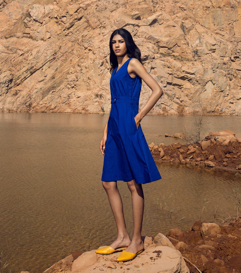 Shadow of Uncertainty Dress by Khara Kapas in red for women in Singapore