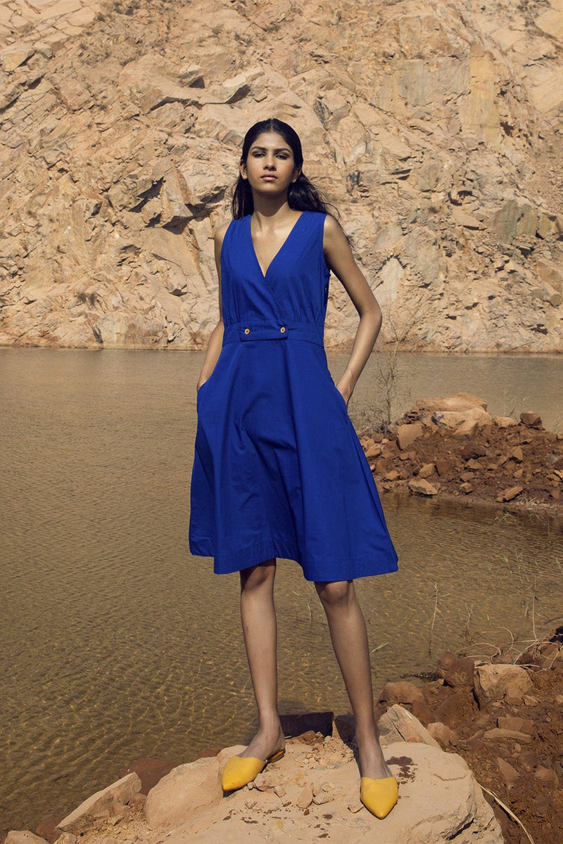 Shadow of Uncertainty Dress by Khara Kapas in red for women in Singapore