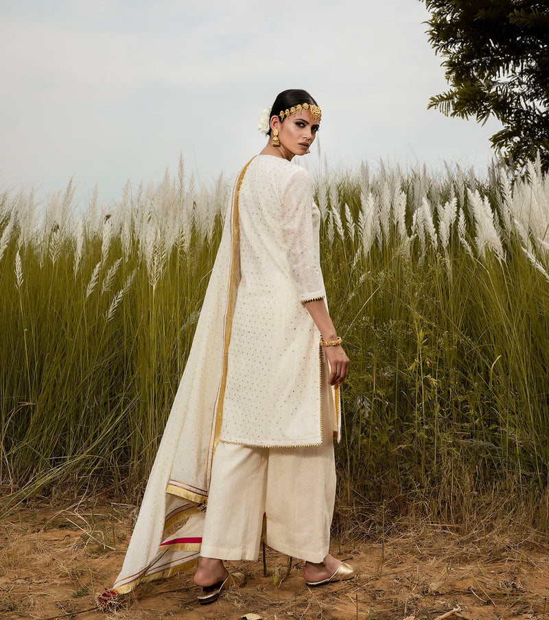 Shubhra Poshak Kurta Sets by Khara Kapas for women in Singapore