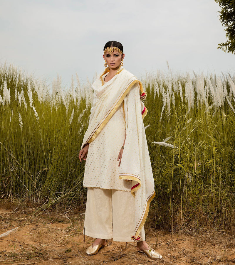 Shubhra Poshak Kurta Sets by Khara Kapas for women in Singapore