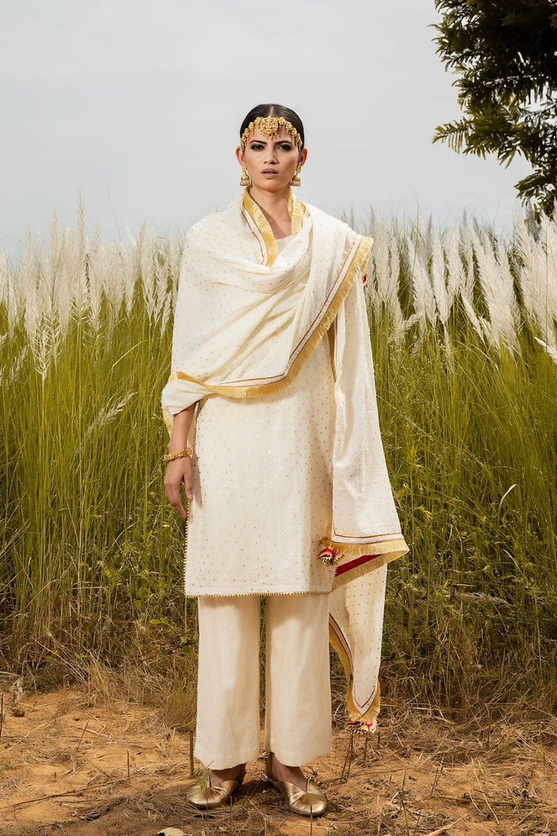 Shubhra Poshak Kurta Sets by Khara Kapas for women in Singapore