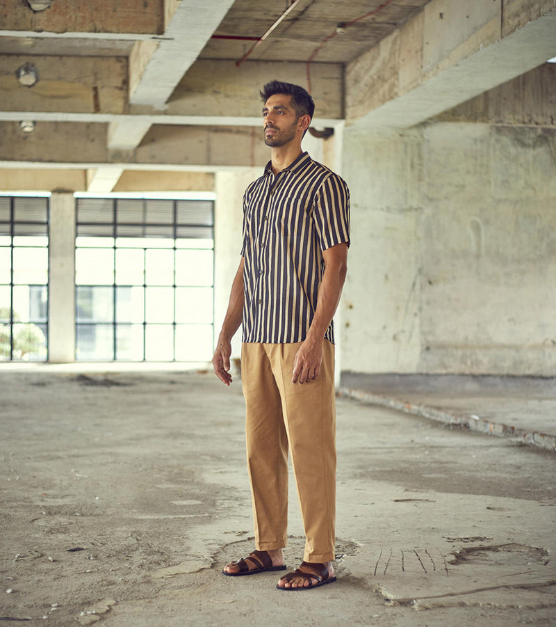Smoke shirt by Khara Kapas Men for men in Singapore