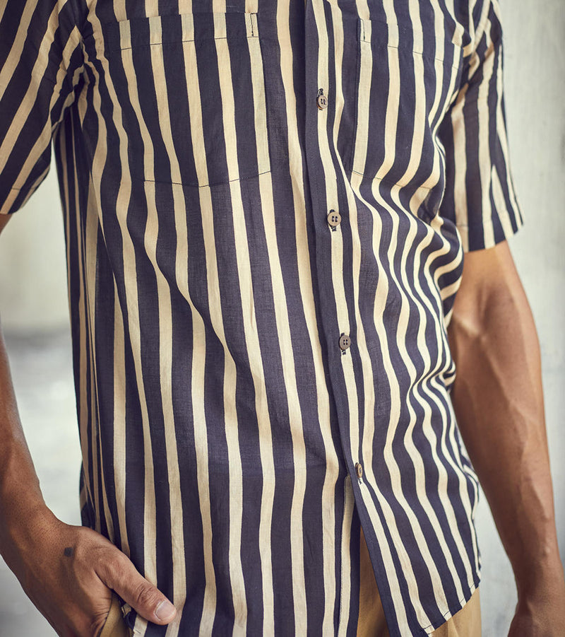 Smoke shirt by Khara Kapas Men for men in Singapore