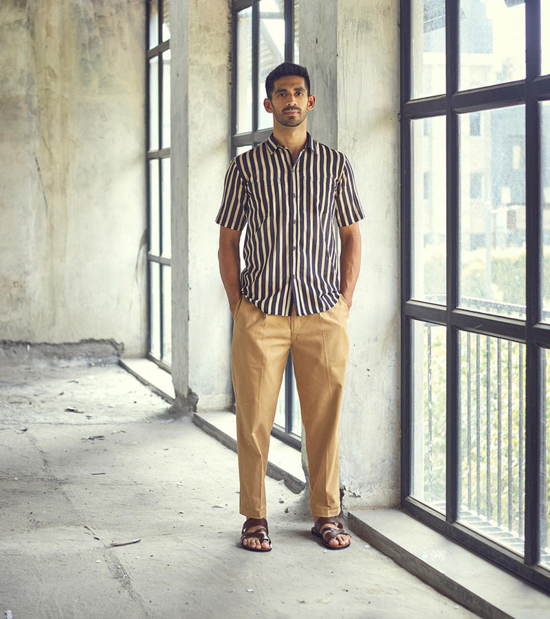 Smoke shirt by Khara Kapas Men for men in Singapore