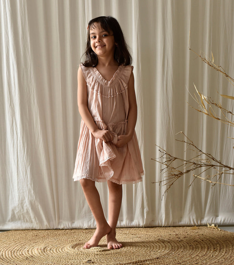 Sweet Pea Frock Dress by Khara Kapas Kids for kids in Singapore