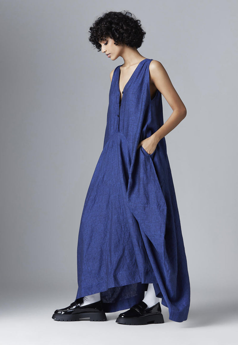 Talia Dress linen Dress by Chola for women in Singapore