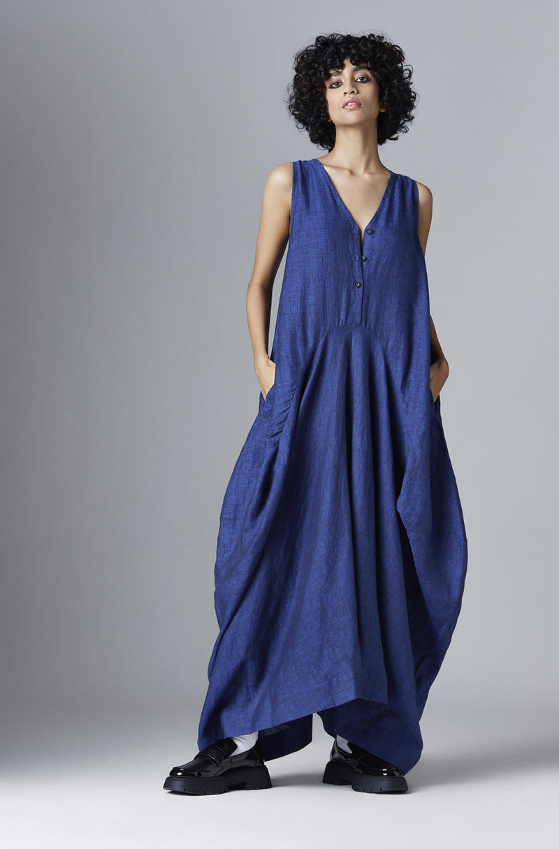 Talia Dress linen Dress by Chola for women in Singapore