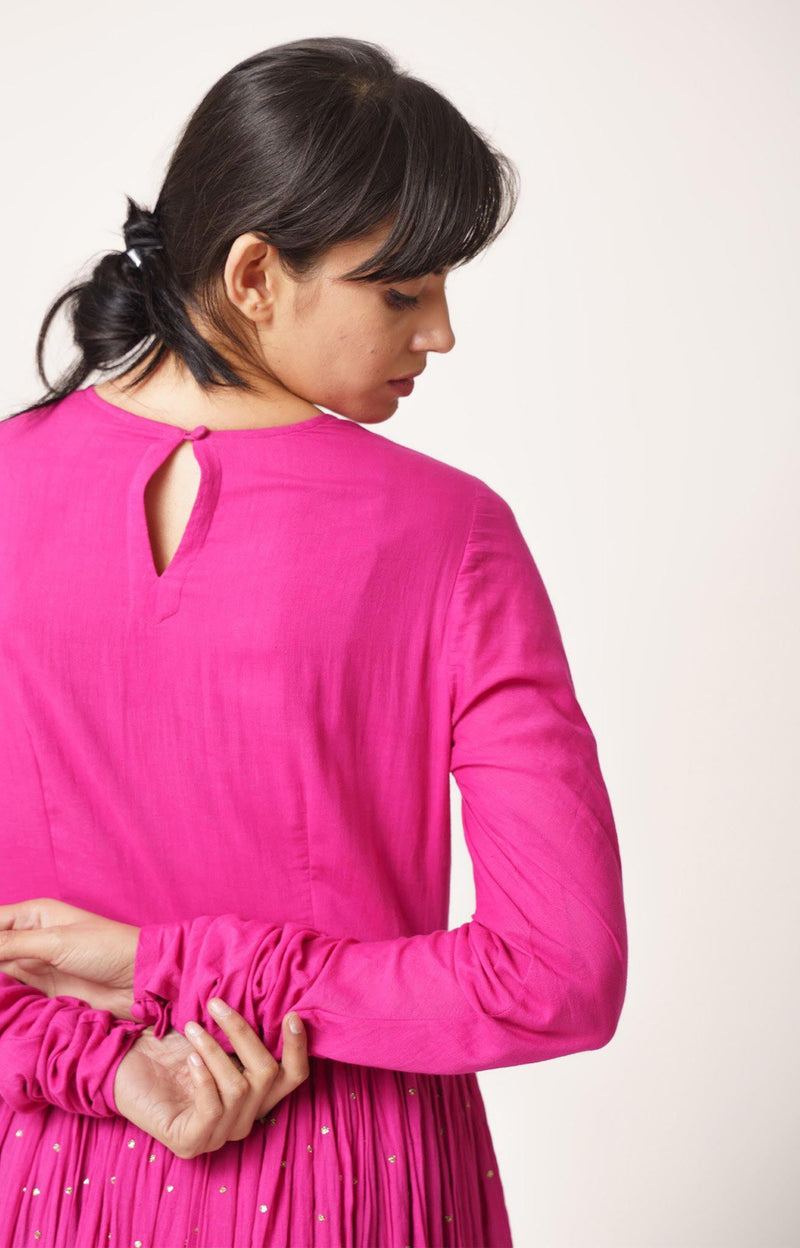 Tara Ghoomar Kurta Fuschia Pink Fashion DOT
