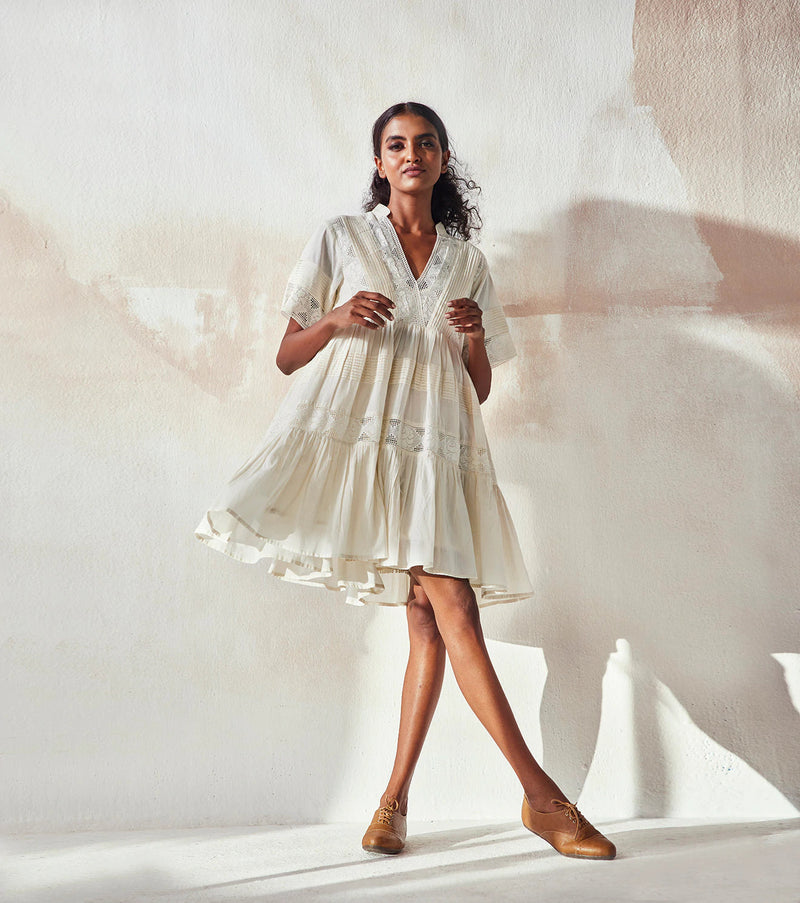 The White Light Dress by Khara Kapas for women in Singapore