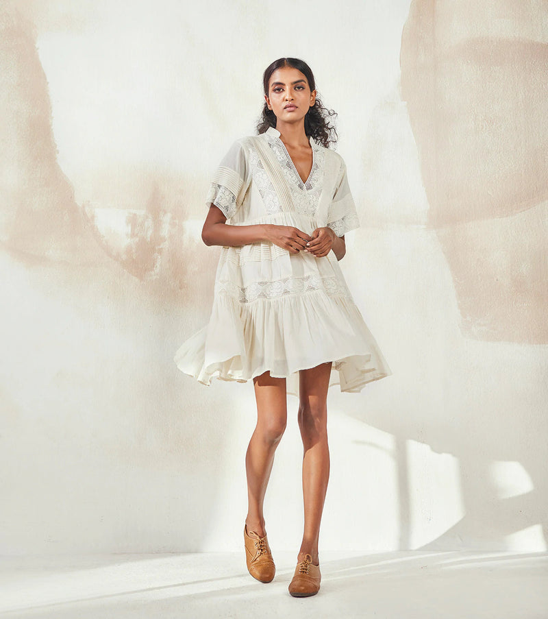 The White Light Dress by Khara Kapas for women in Singapore