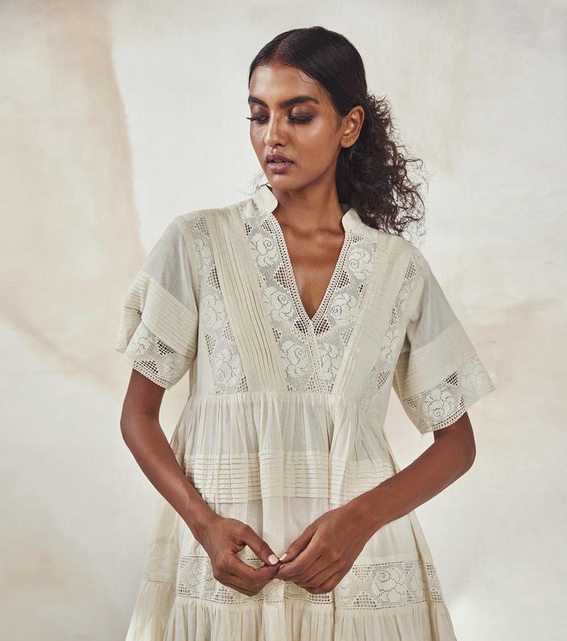 The White Light Dress by Khara Kapas for women in Singapore