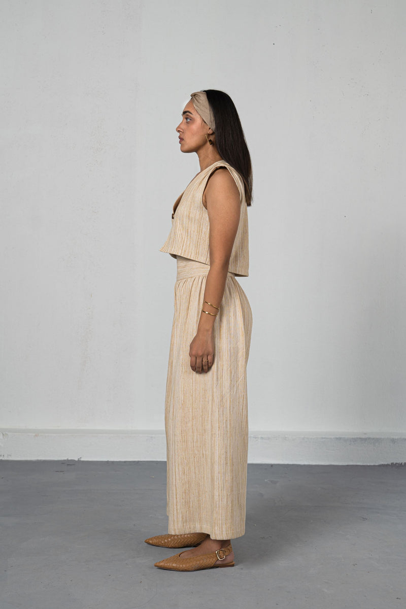 The Winter Garden handwoven organic cotton trousers Fashion SUI 