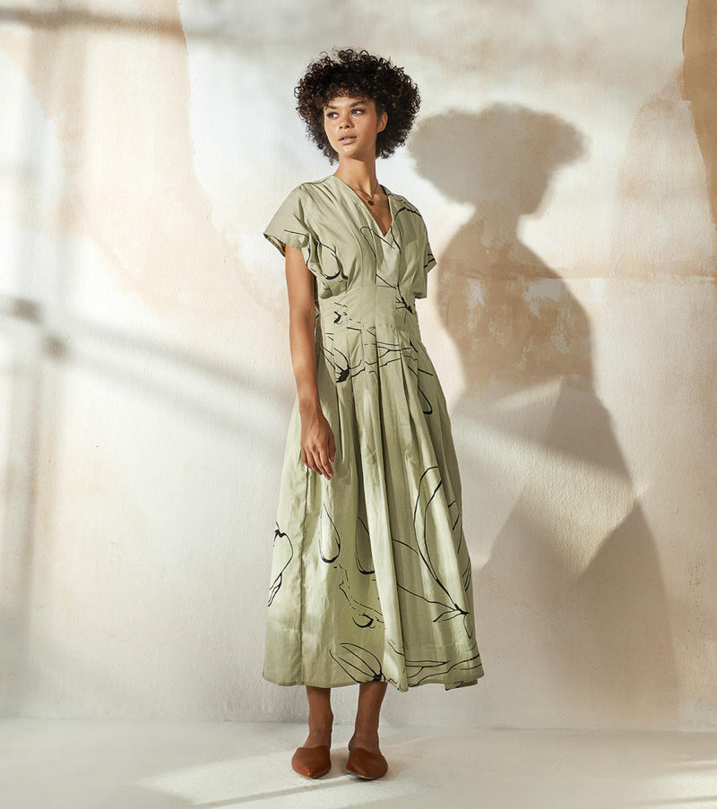 Tint of Mint Dress by Khara Kapas for women in Singapore
