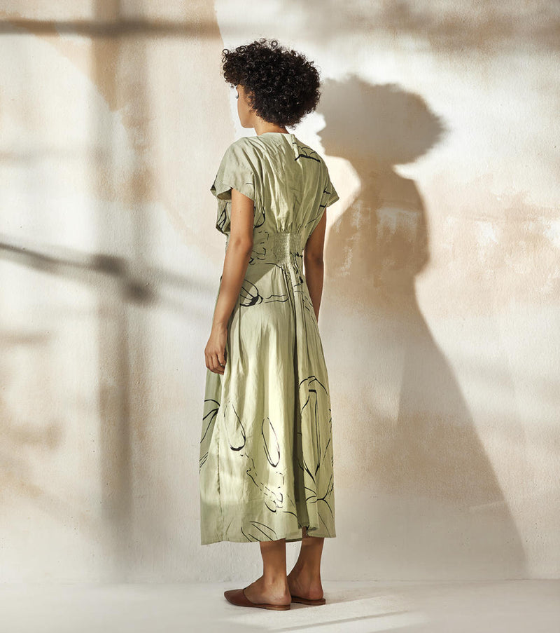 Tint of Mint Dress by Khara Kapas for women in Singapore