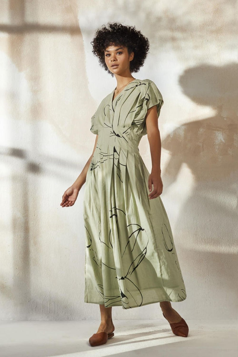 Tint of Mint Dress by Khara Kapas for women in Singapore