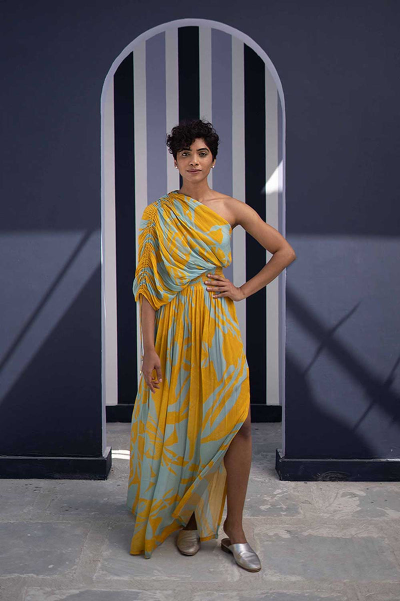 TSUBA BLUE DRESS Indo-Western Wear,Dress by Yam for women in Singapore