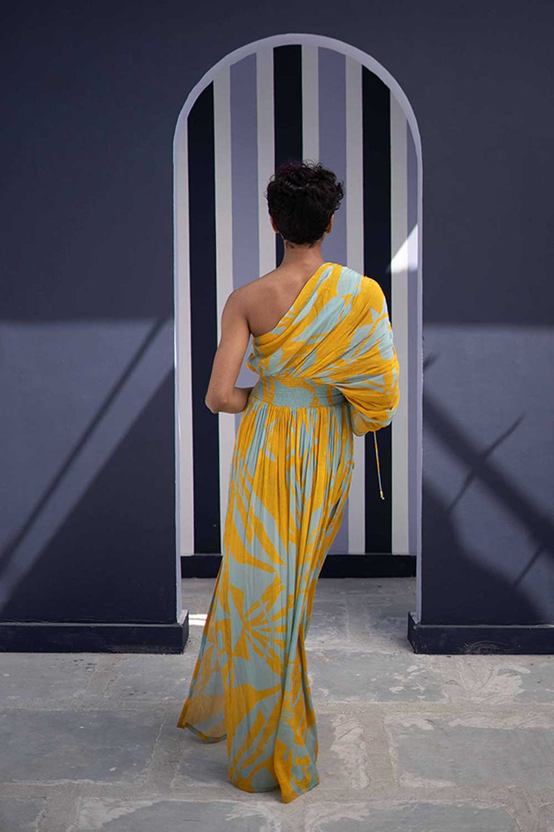 TSUBA BLUE DRESS Indo-Western Wear,Dress by Yam for women in Singapore
