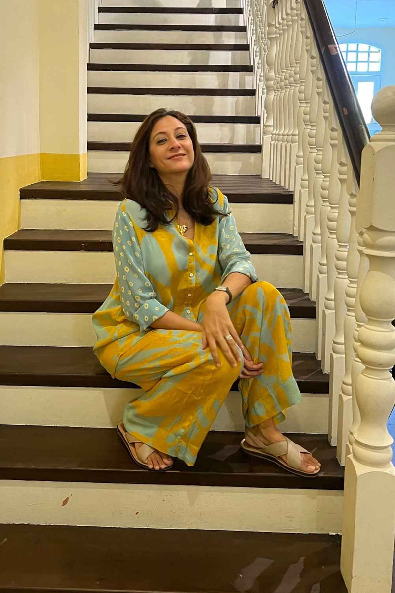 TSUBA BLUE Co-ord Set by Yam for women in Singapore