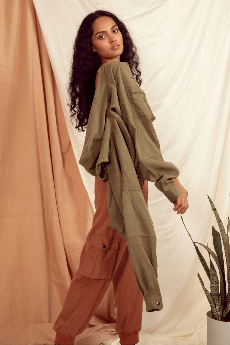 TUSCANY WORKER PANTS - COPPER BROWN Jacket Canvas & Weaves