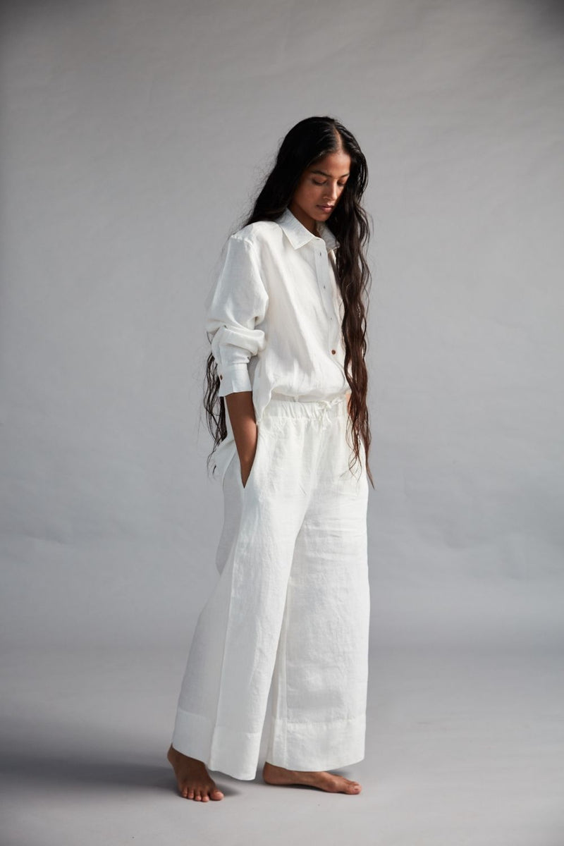 Women's Linen Oversized Shirt Fashion Saphed