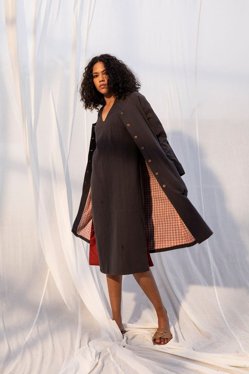 Woody Jackets & Overlays by Khara Kapas in black for women in Singapore