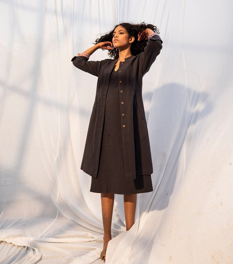 Woody Jackets & Overlays by Khara Kapas in black for women in Singapore