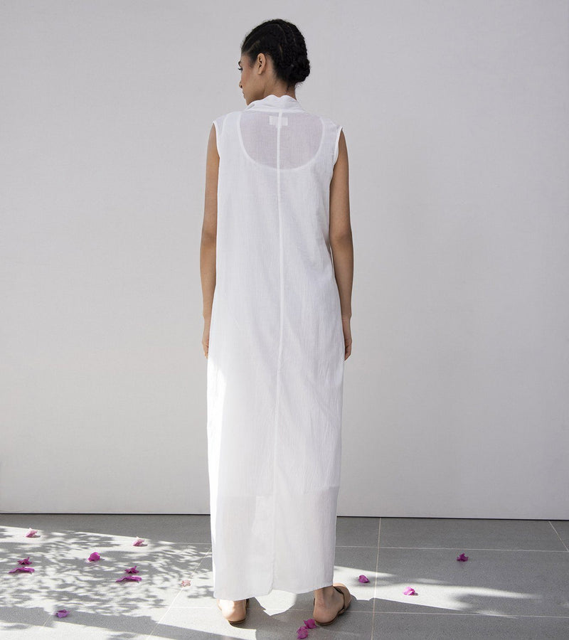 Wrap A Wreath Dress Dress by Khara Kapas in white for women in Singapore