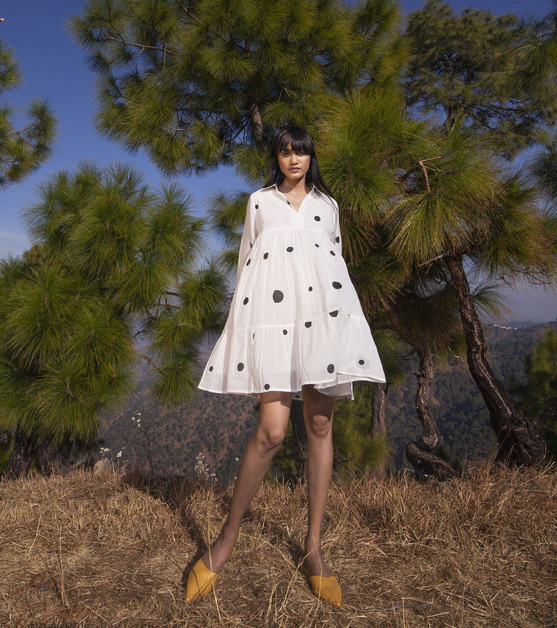 Wrapped in Grace Dress by Khara Kapas in white for women in Singapore