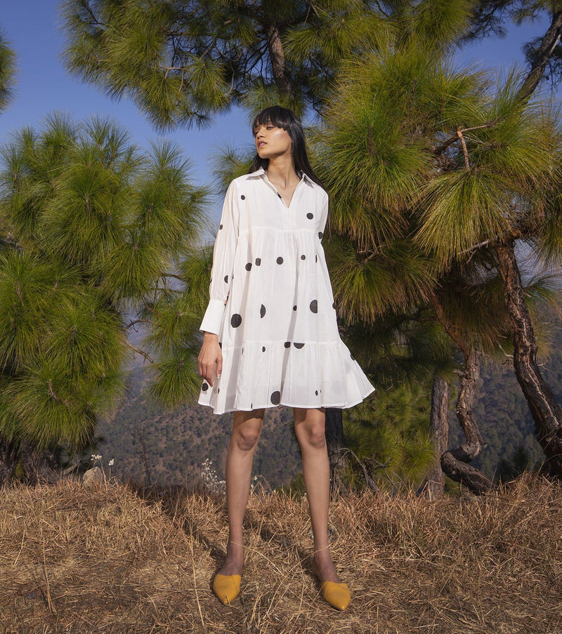 Wrapped in Grace Dress by Khara Kapas in white for women in Singapore