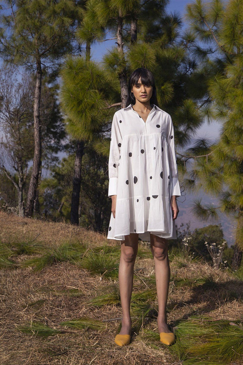 Wrapped in Grace Dress by Khara Kapas in white for women in Singapore