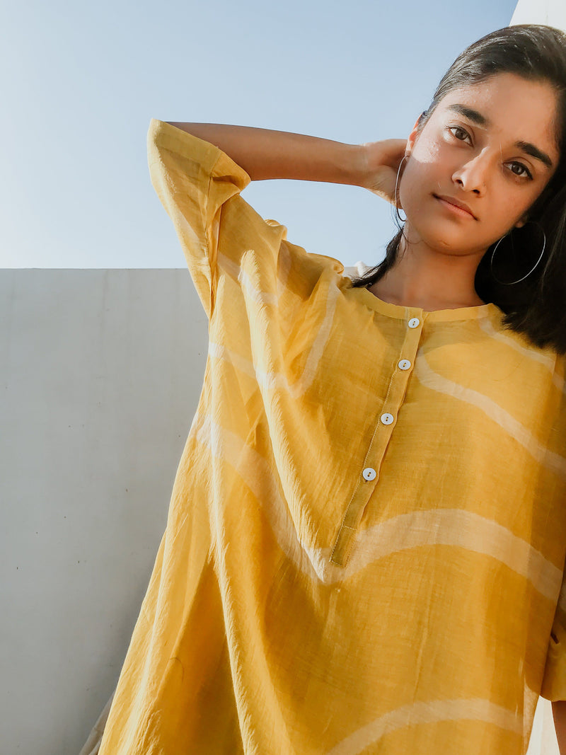 Yaz Dress Yellow Fashion Nirjara