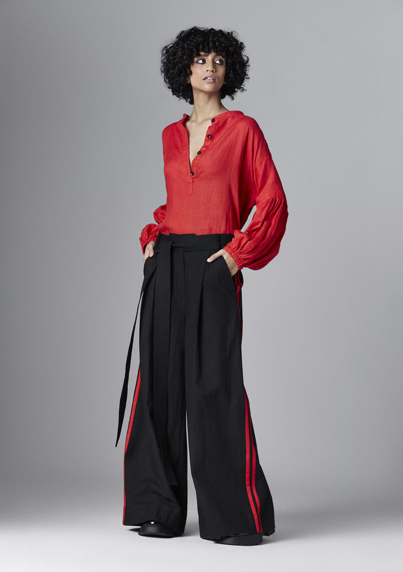 Zinnia Shirt linen Top & Tunics by Chola for women in Singapore