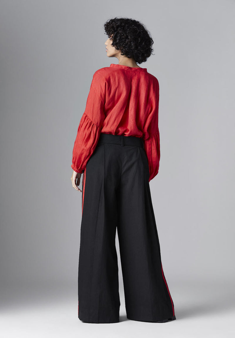 Zinnia Shirt linen Top & Tunics by Chola for women in Singapore