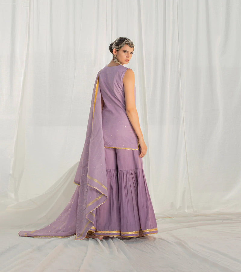 Ziya Sharara Set Kurta Sets by Khara Kapas for women in Singapore
